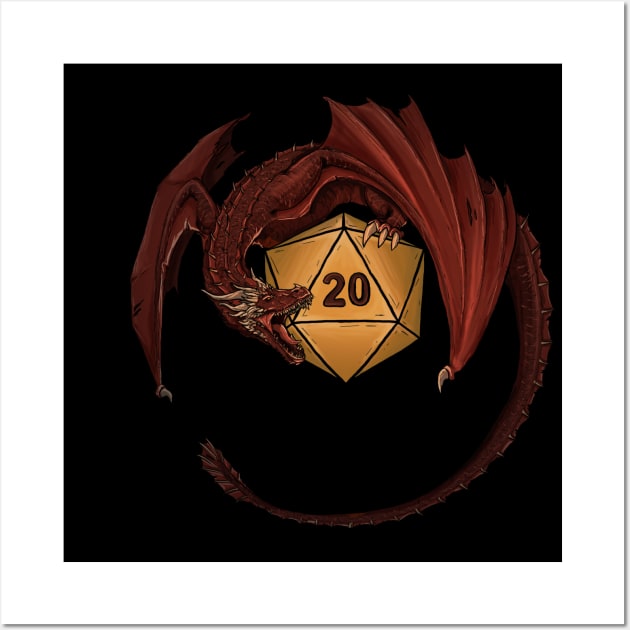 DnD dragon symbol Wall Art by Avalon